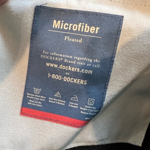 D16.22 Dockers Khaki Black Shorts 36 - Picture 5 of 7